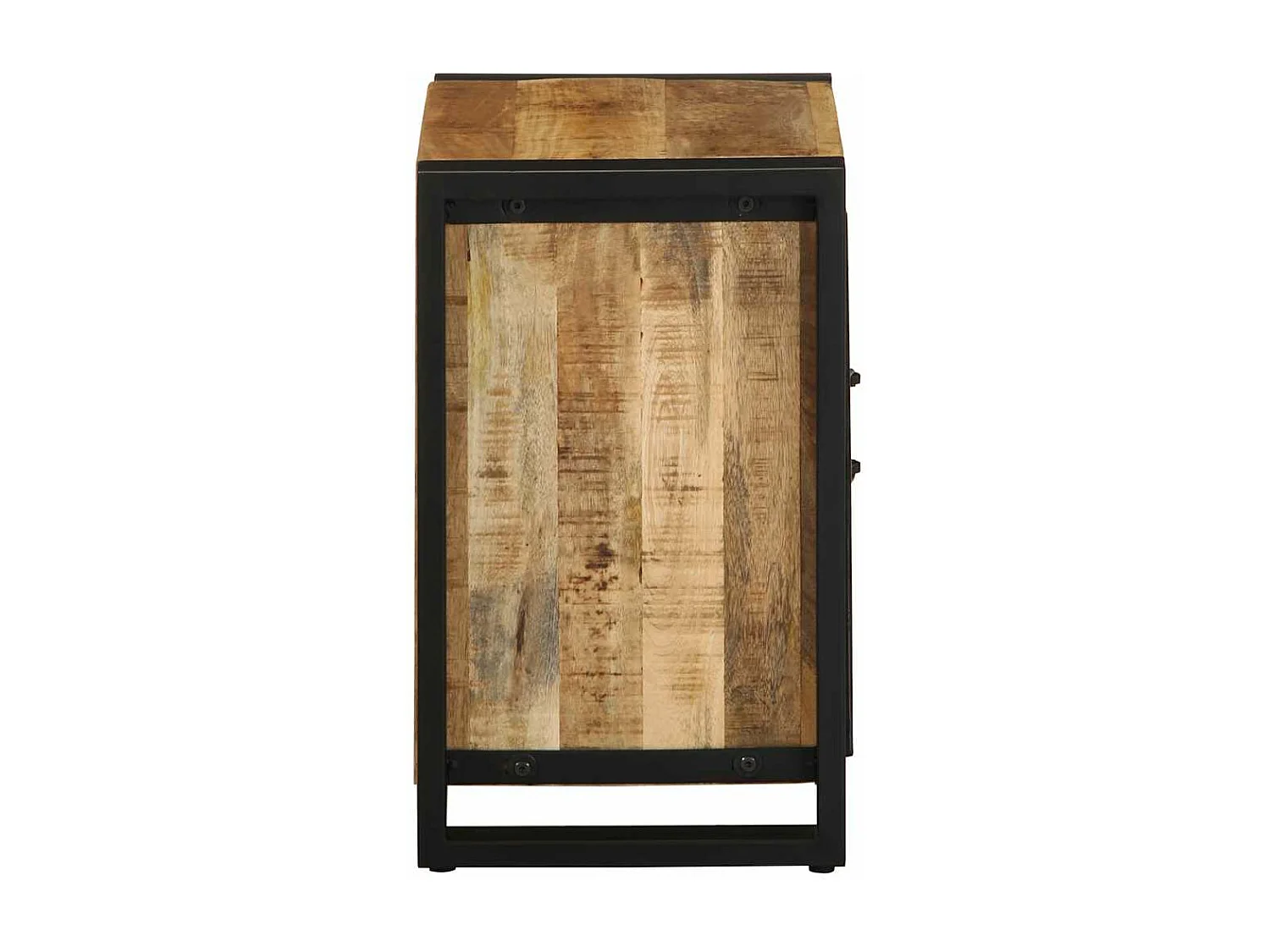 Table de chevet 40x30x51 cm bois massif de manguier brut