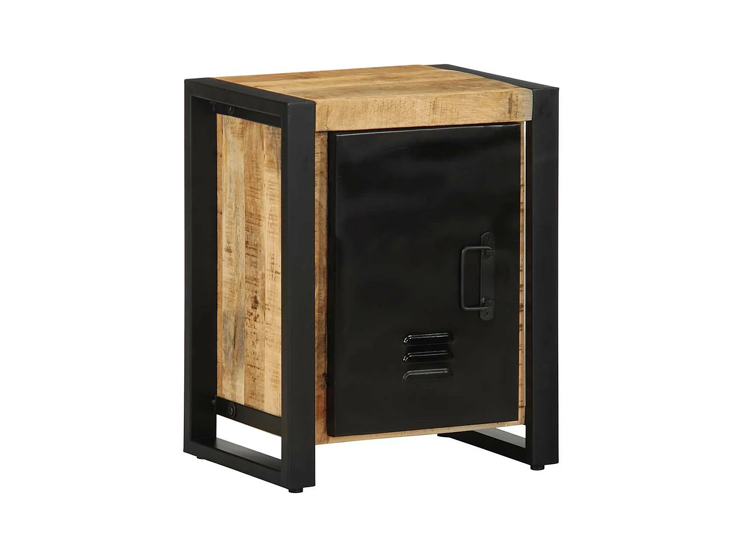 Table de chevet 40x30x51 cm bois massif de manguier brut