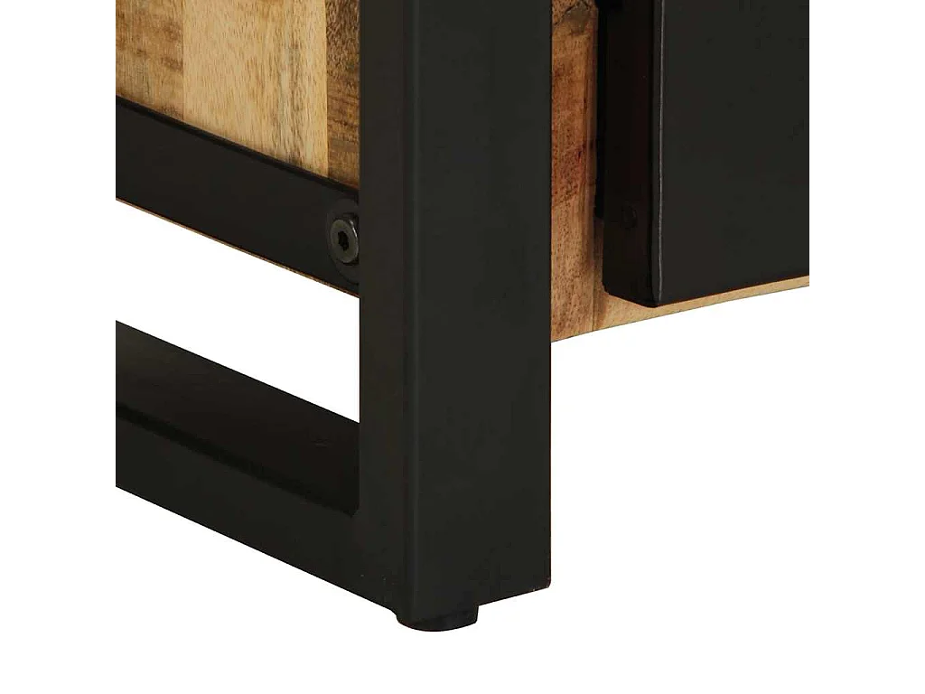 Mesita de noche madera maciza mango 40x30x51 cm