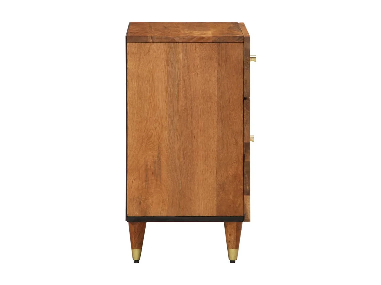 Table de chevet 50x33x60 cm bois de manguier massif