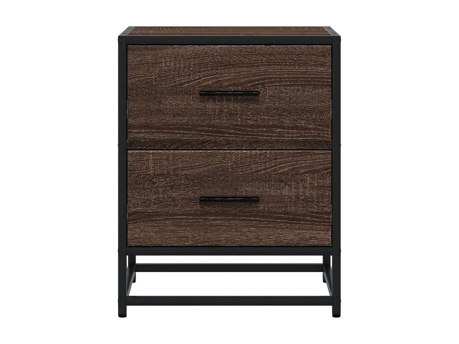 Table de chevet chêne marron 40x31x50 cm bois d'ingénierie