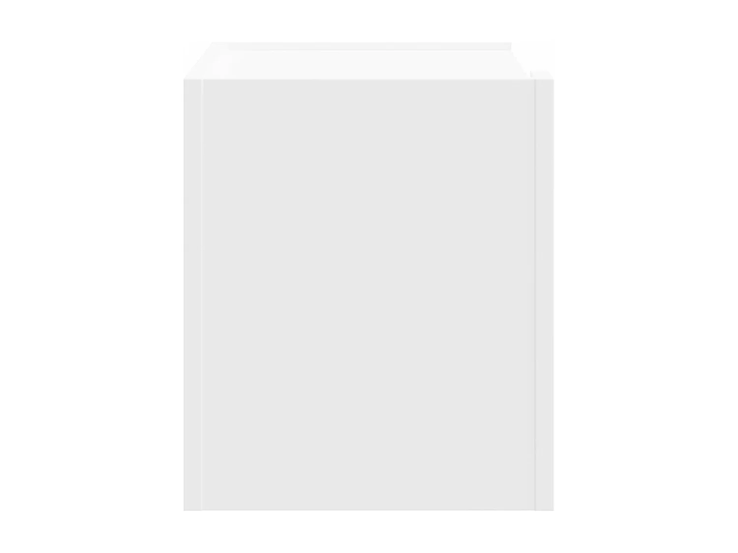 Table de chevet murale blanc 45x30x35 cm