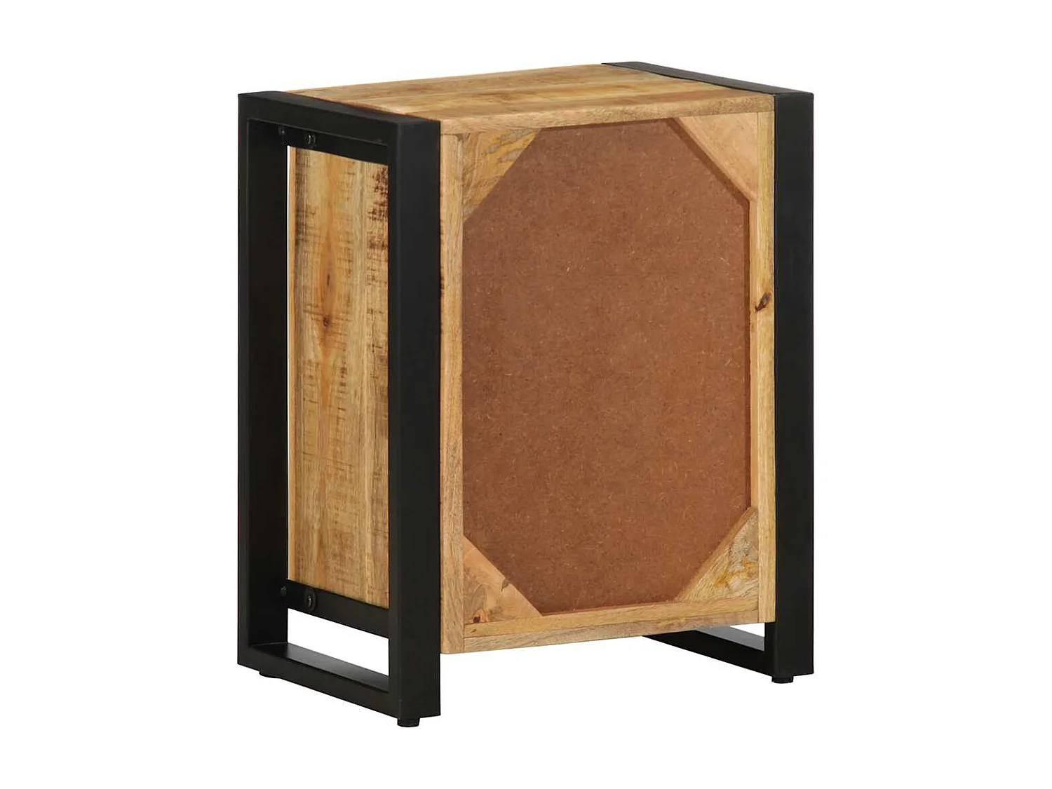 Table de chevet 40x30x50 cm bois massif de manguier brut