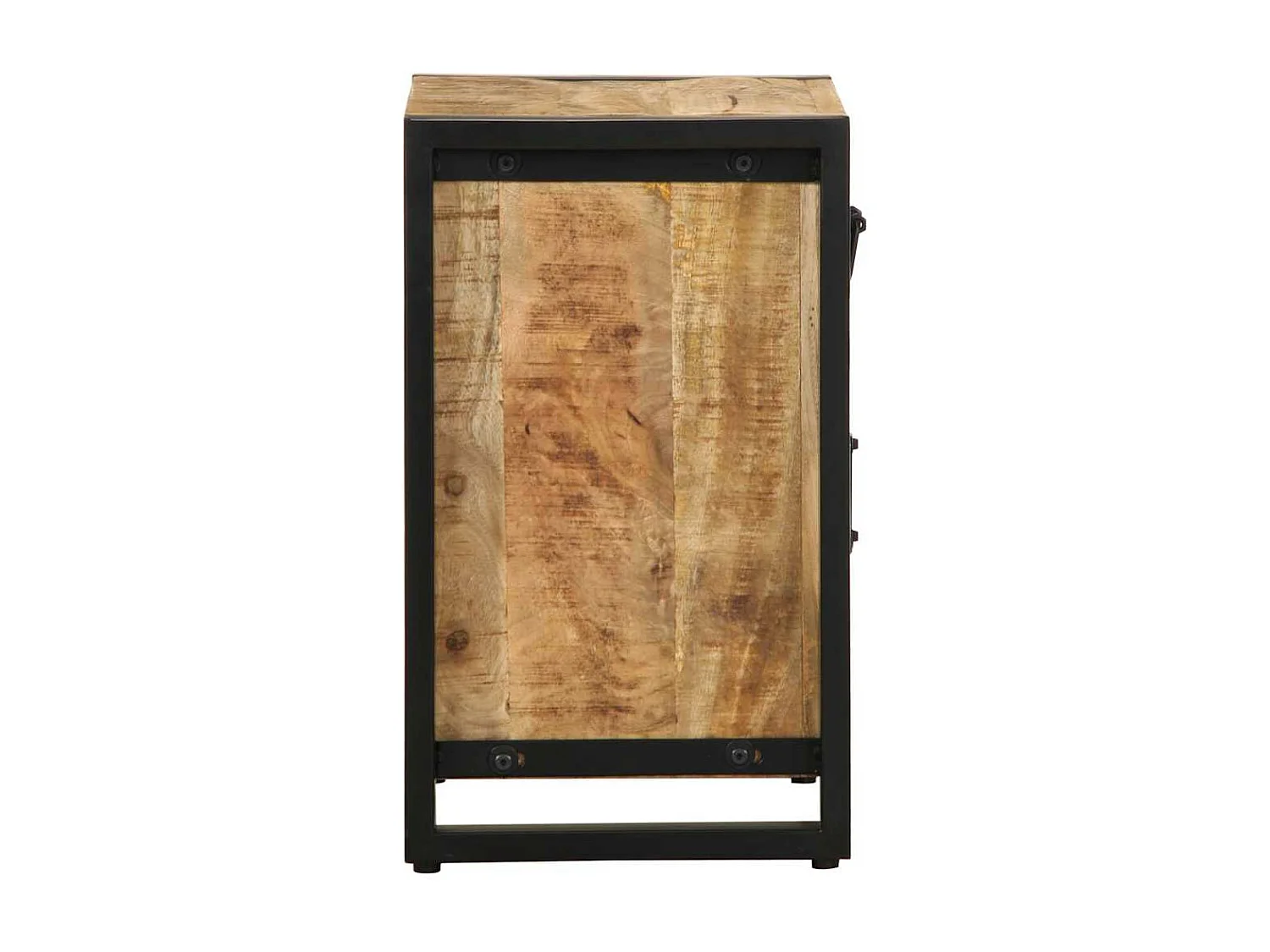 Mesita de noche madera maciza de mango 40x30x50 cm