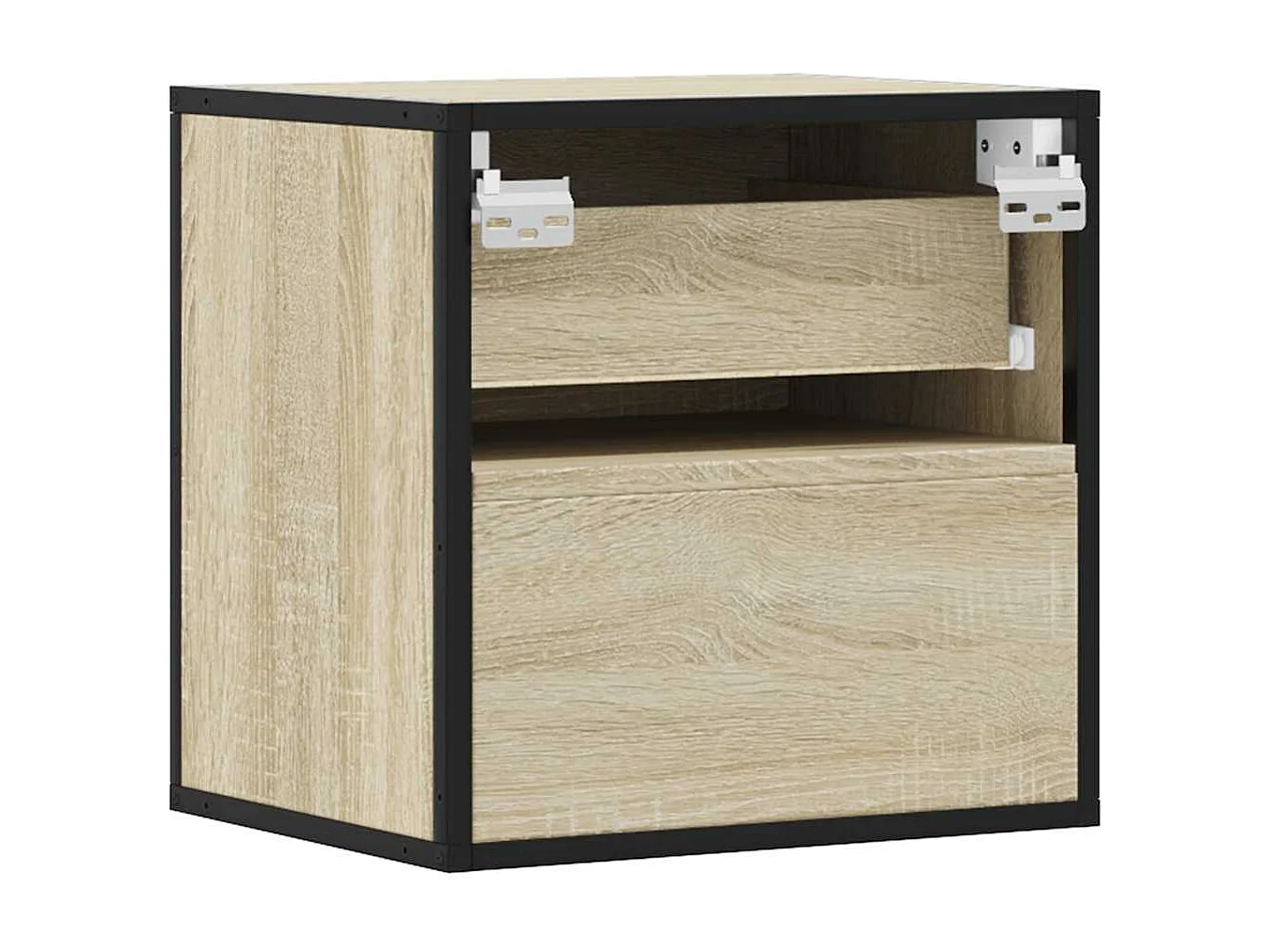 Mesa de cabeceira de parede 40x31x39,5 cm carvalho sonoma