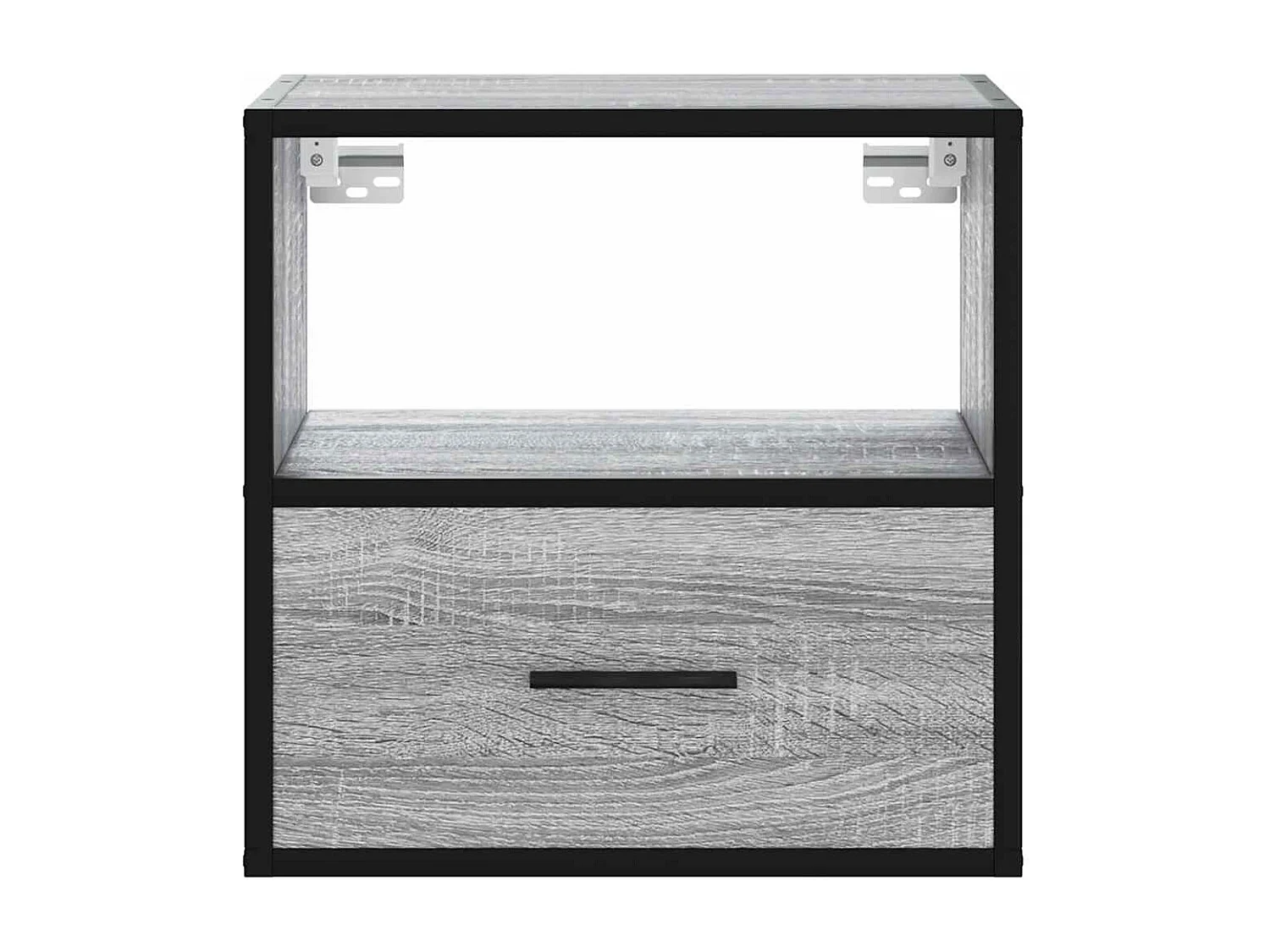 Table de chevet murale sonoma gris 40x31x39,5 cm