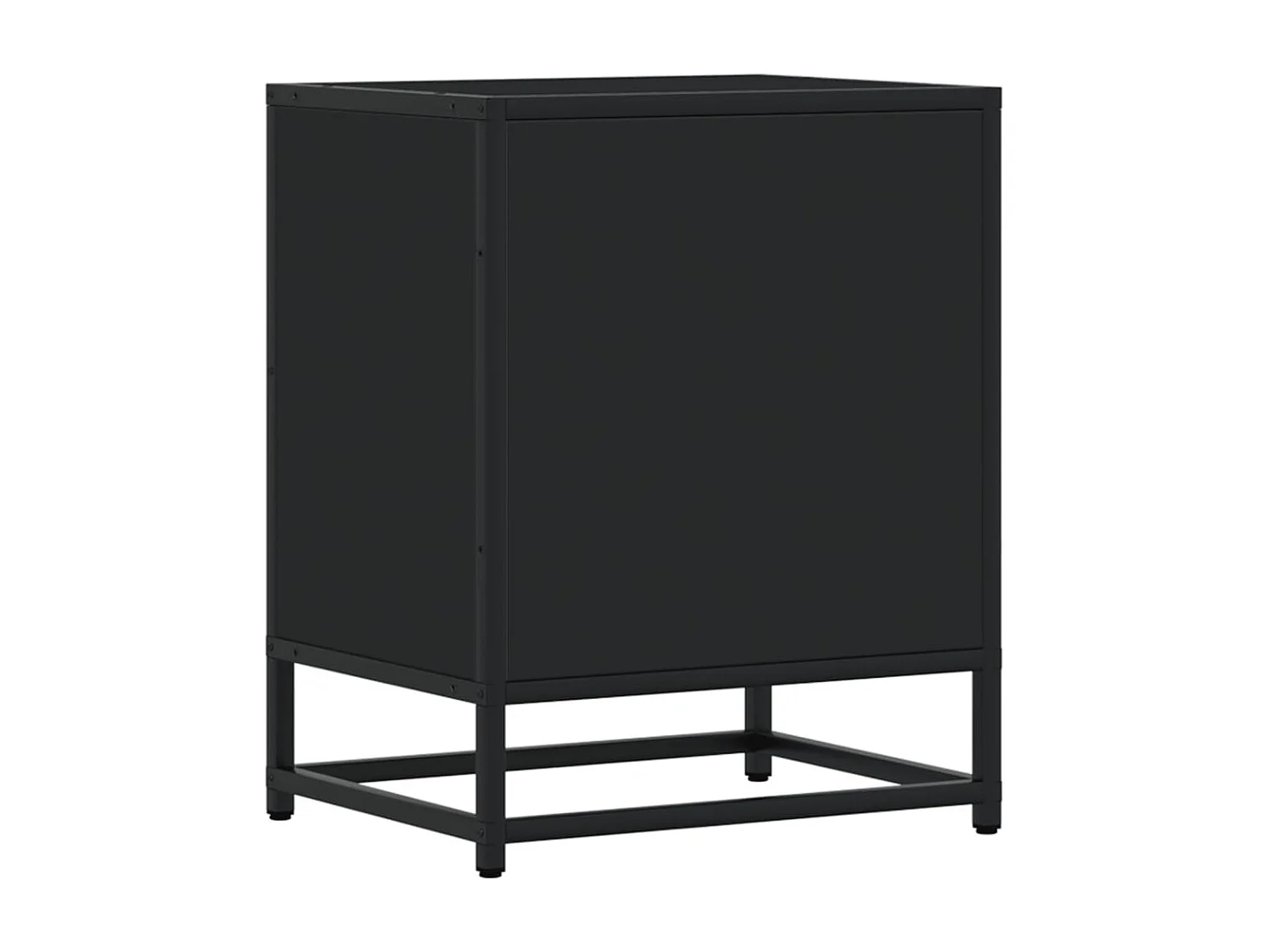 Table de chevet noir 40x31x50 cm bois d'ingénierie