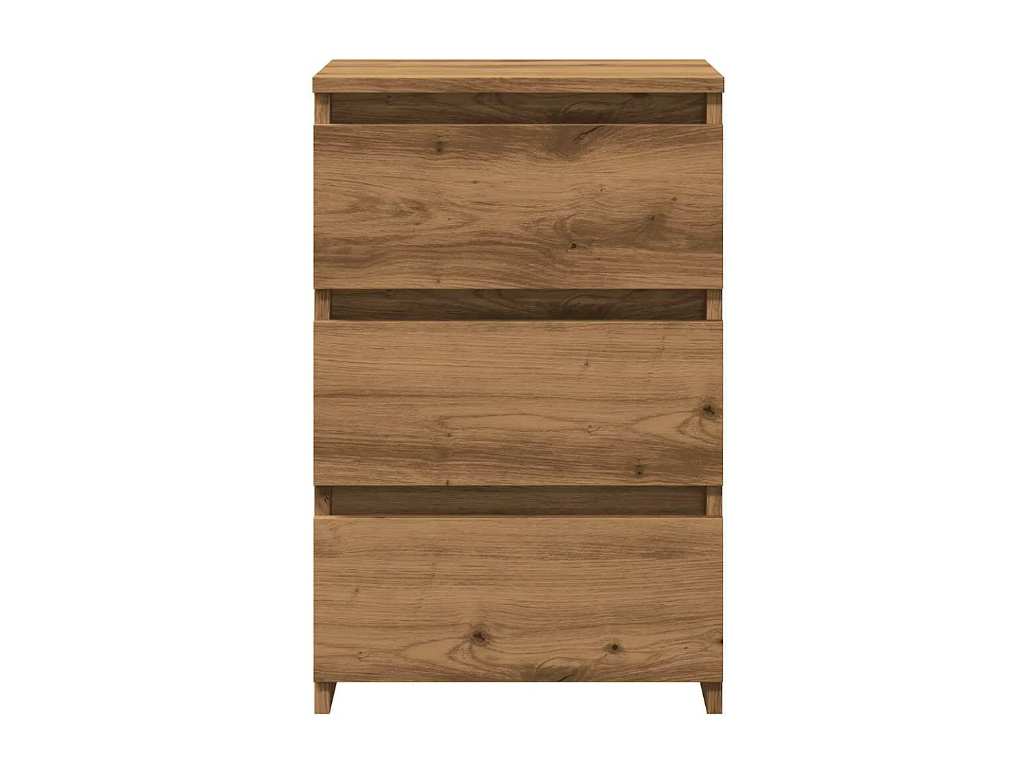 Nachtkastjes 2 st 40x35x62,5 cm bewerkt hout artisanaal eiken
