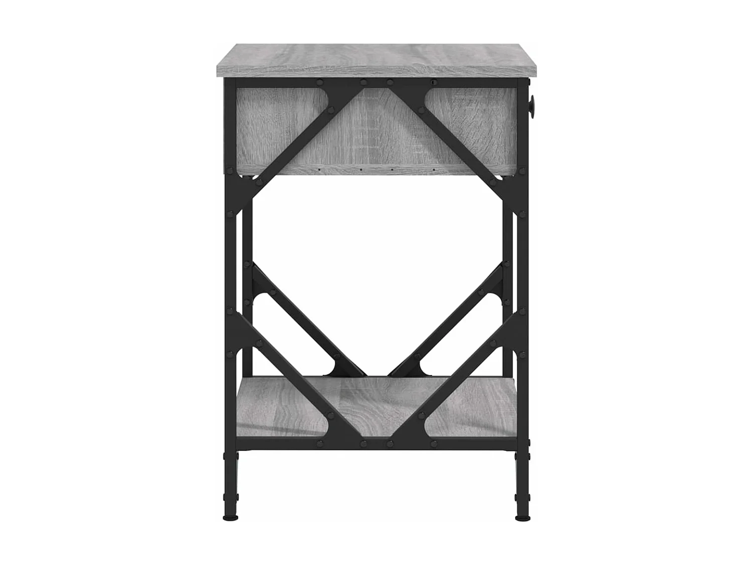 Table de chevet sonoma gris 40x42x60 cm bois d'ingénierie