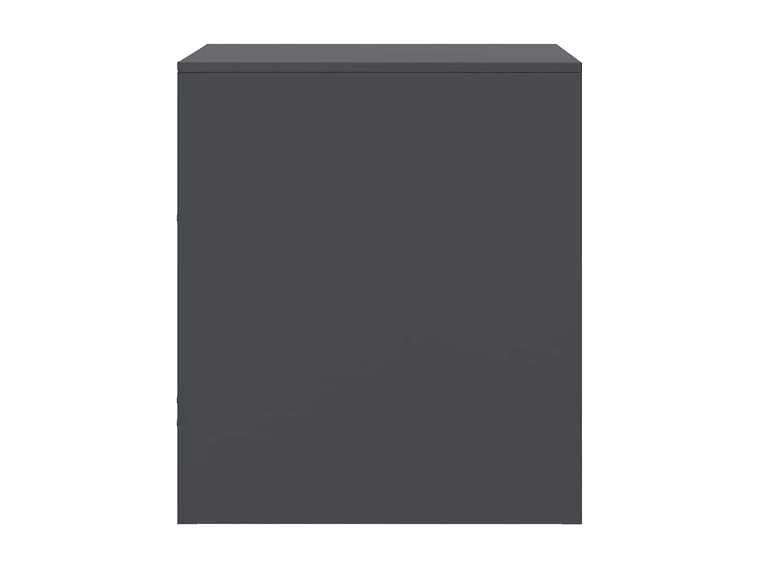 Table de chevet anthracite 34,5x39x44 cm acier