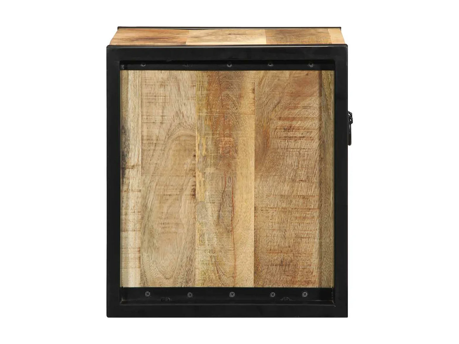 Mesitas de noche 2 unidades 40x35x40 cm madera maciza rugosa mango