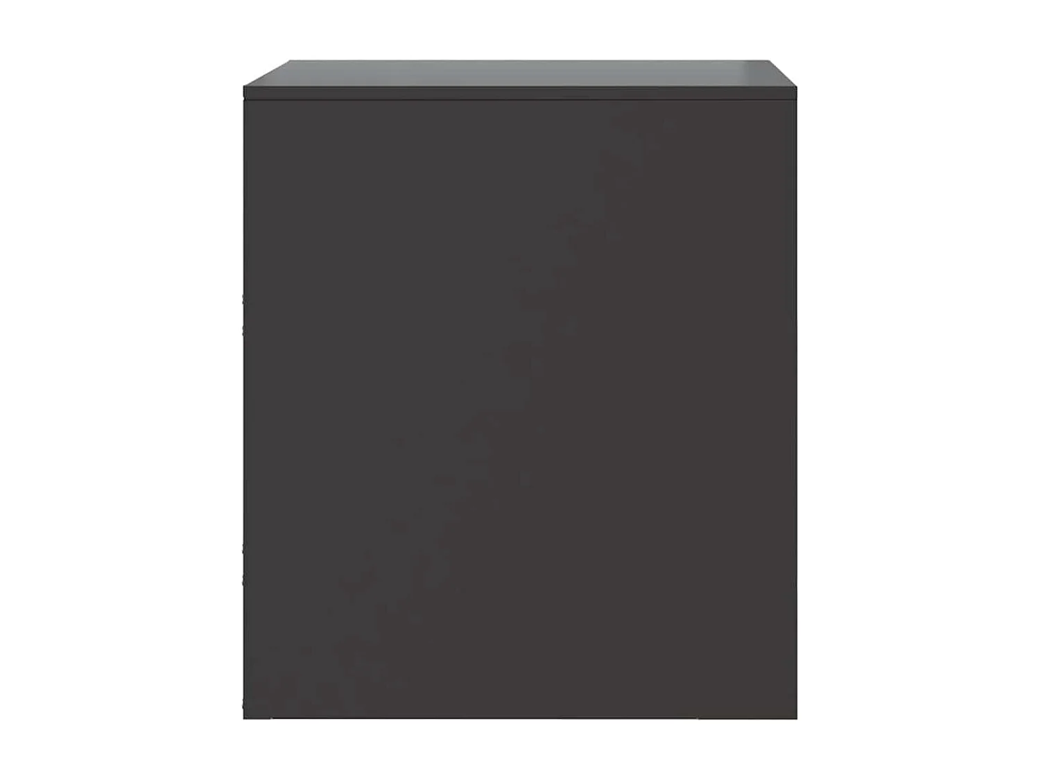 Tables de chevet 2 pièces noir 34,5x39x44 cm acier