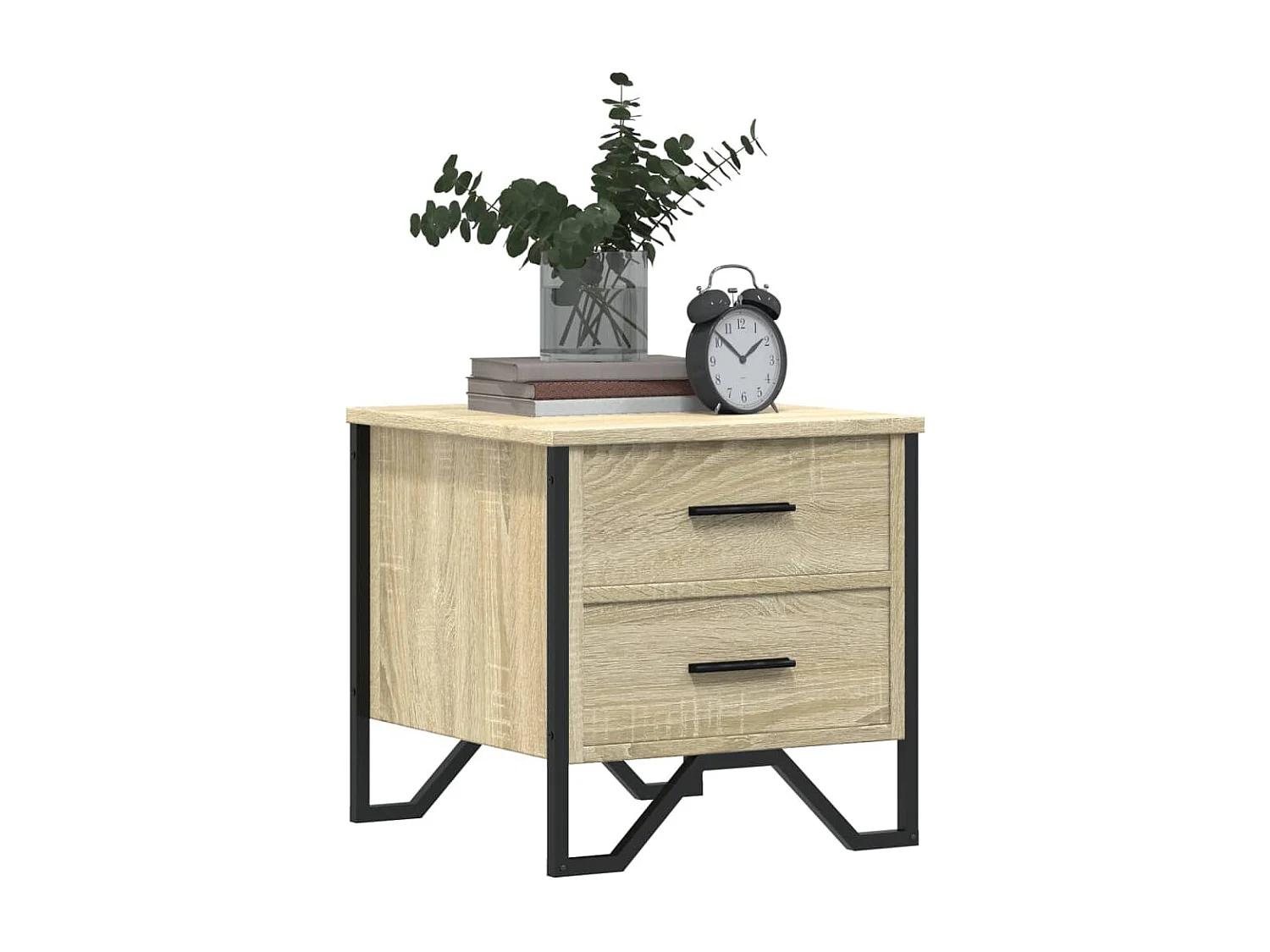 Table de chevet chêne sonoma 40x41x40 cm bois d'ingénierie