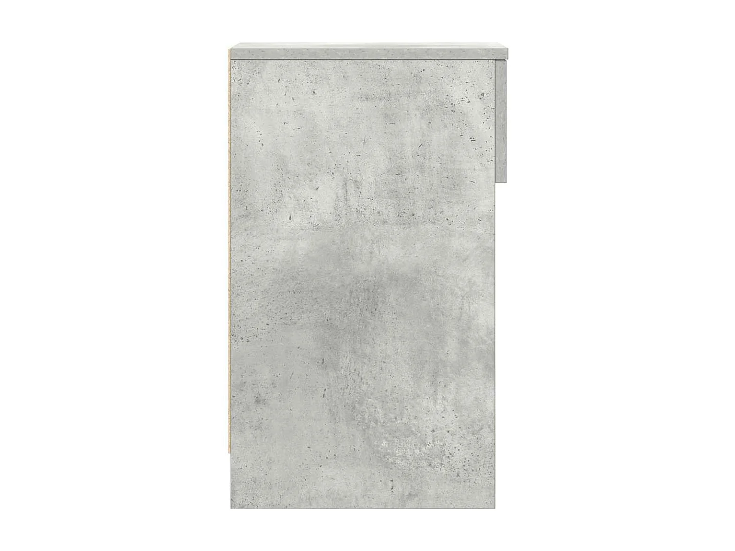 Table de chevet avec tiroir gris béton 20x36x60 cm