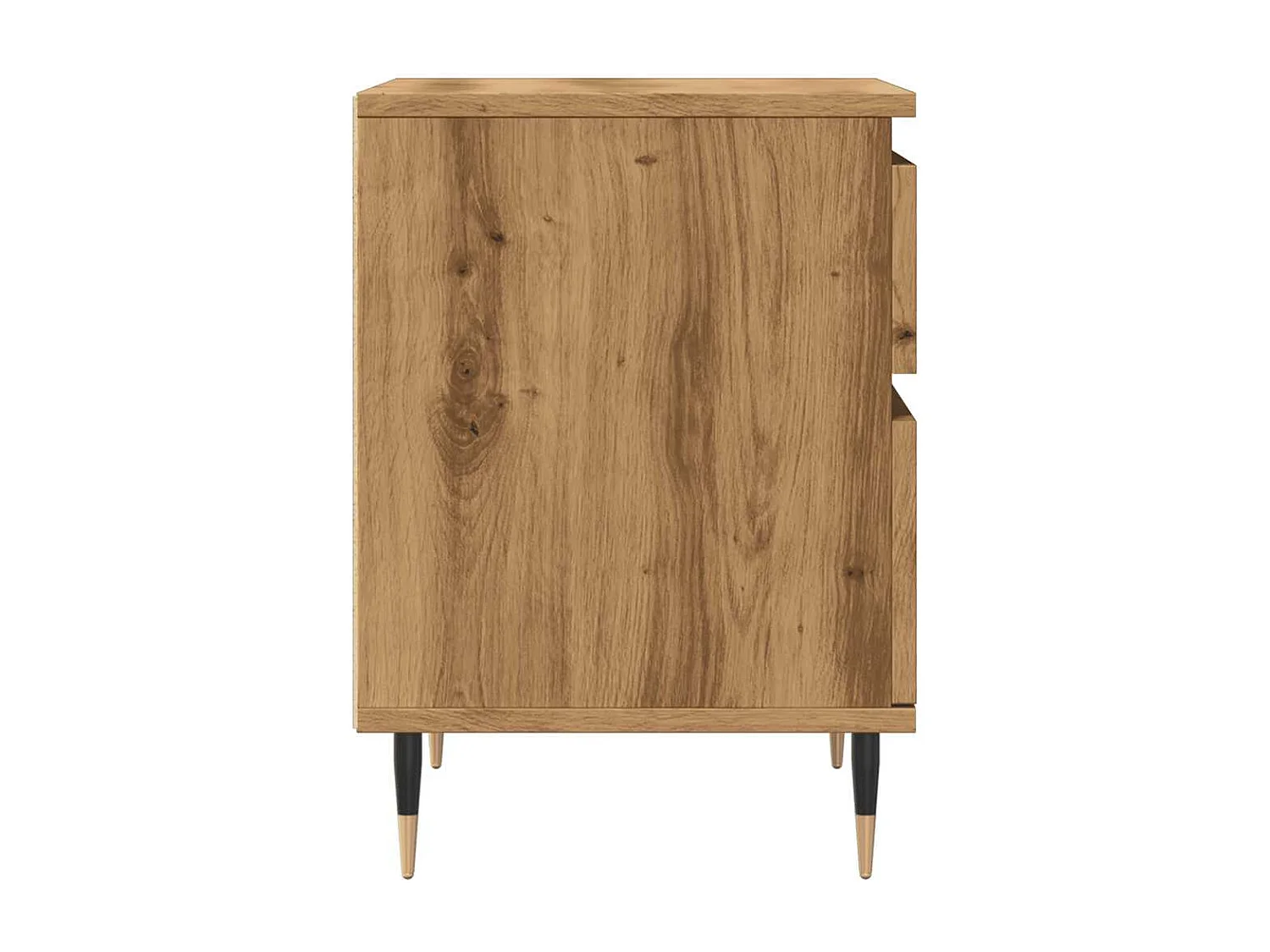 Table de chevet chêne artisanal 40x35x50 cm bois d’ingénierie