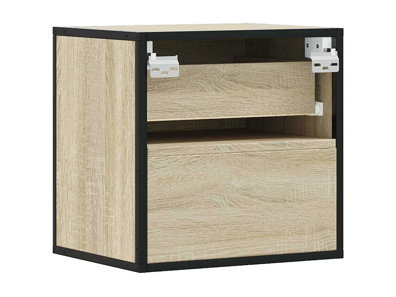 Tables de chevet murales 2 pièces chêne sonoma 40x31x39,5 cm