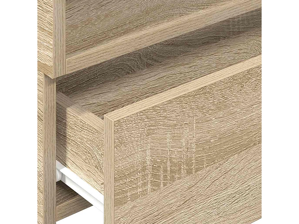 Table de chevet murale chêne sonoma 45x26x28,5 cm