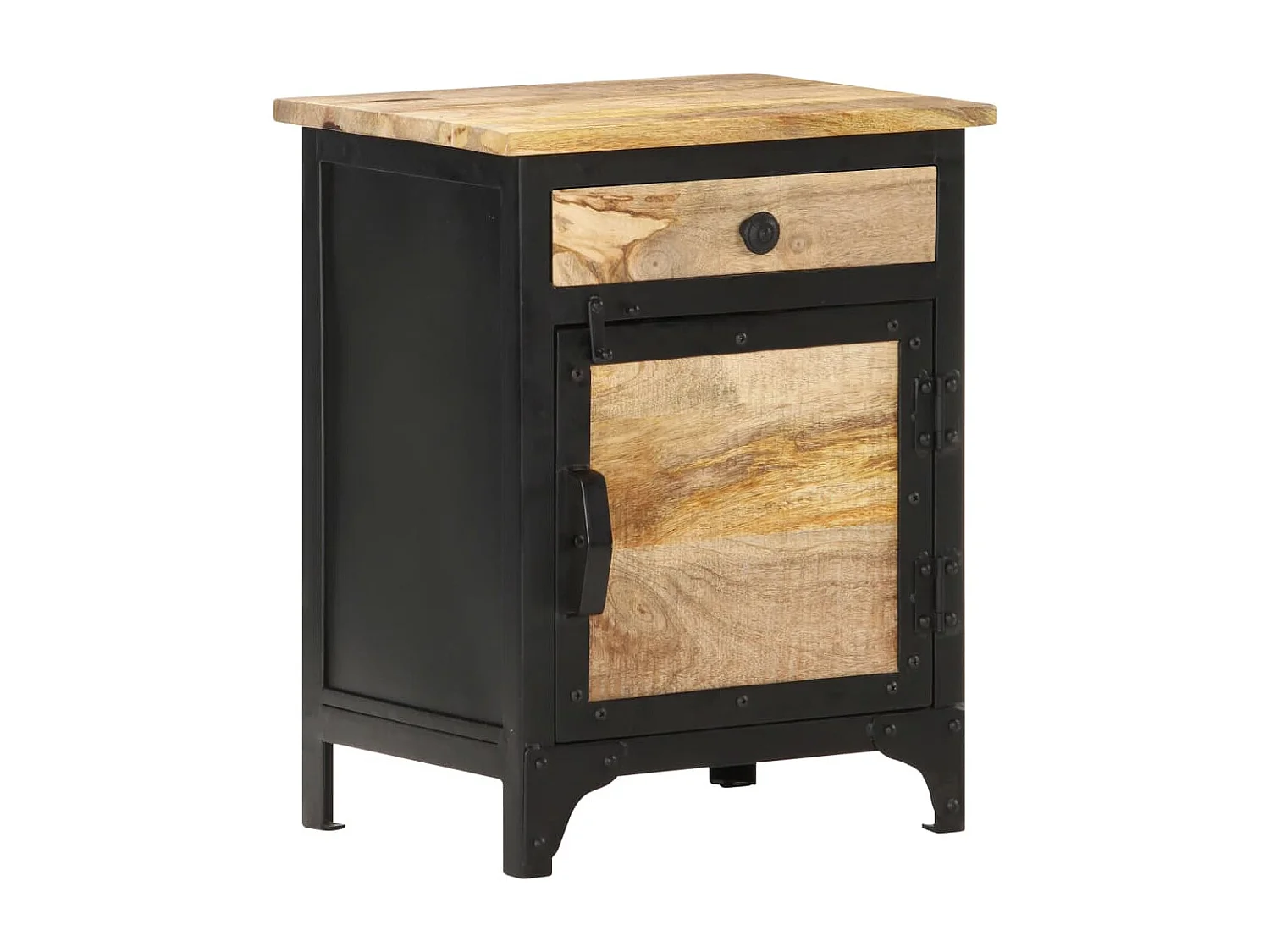 Table de chevet 40x30x50 cm Bois de manguier massif