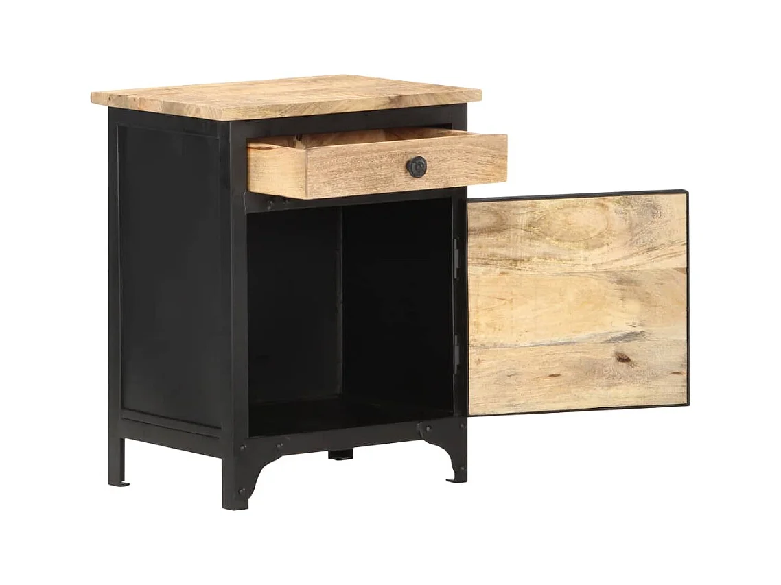 Table de chevet 40x30x50 cm Bois de manguier massif