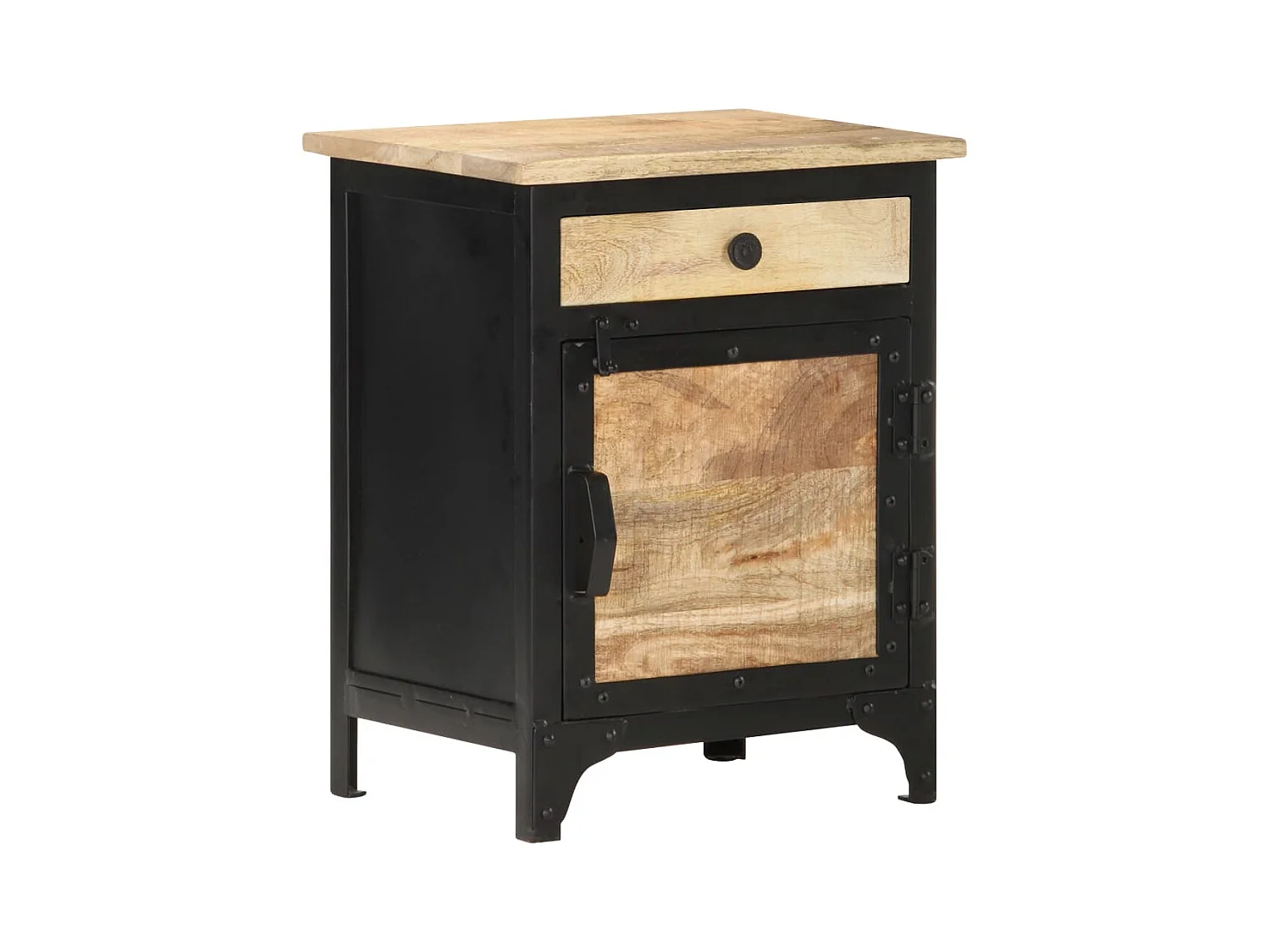 Table de chevet 40x30x50 cm Bois de manguier massif