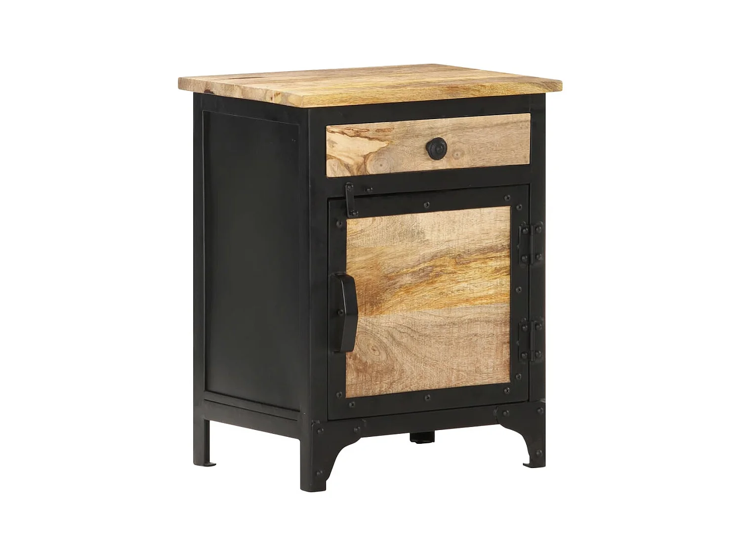 Table de chevet 40x30x50 cm Bois de manguier massif