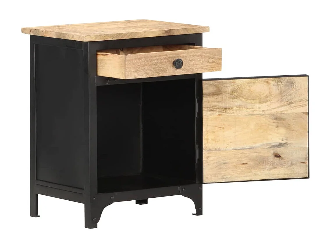 Table de chevet 40x30x50 cm Bois de manguier massif