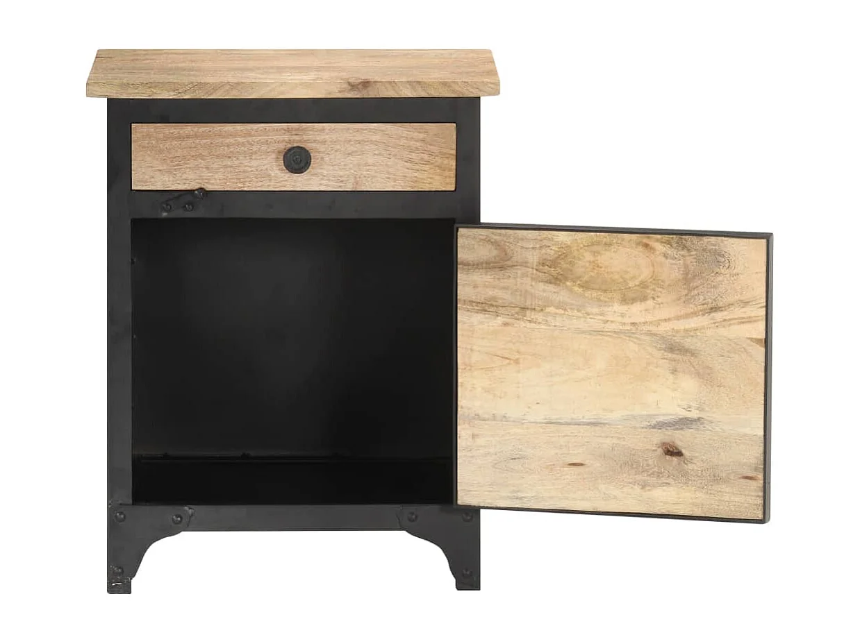 Table de chevet 40x30x50 cm Bois de manguier massif