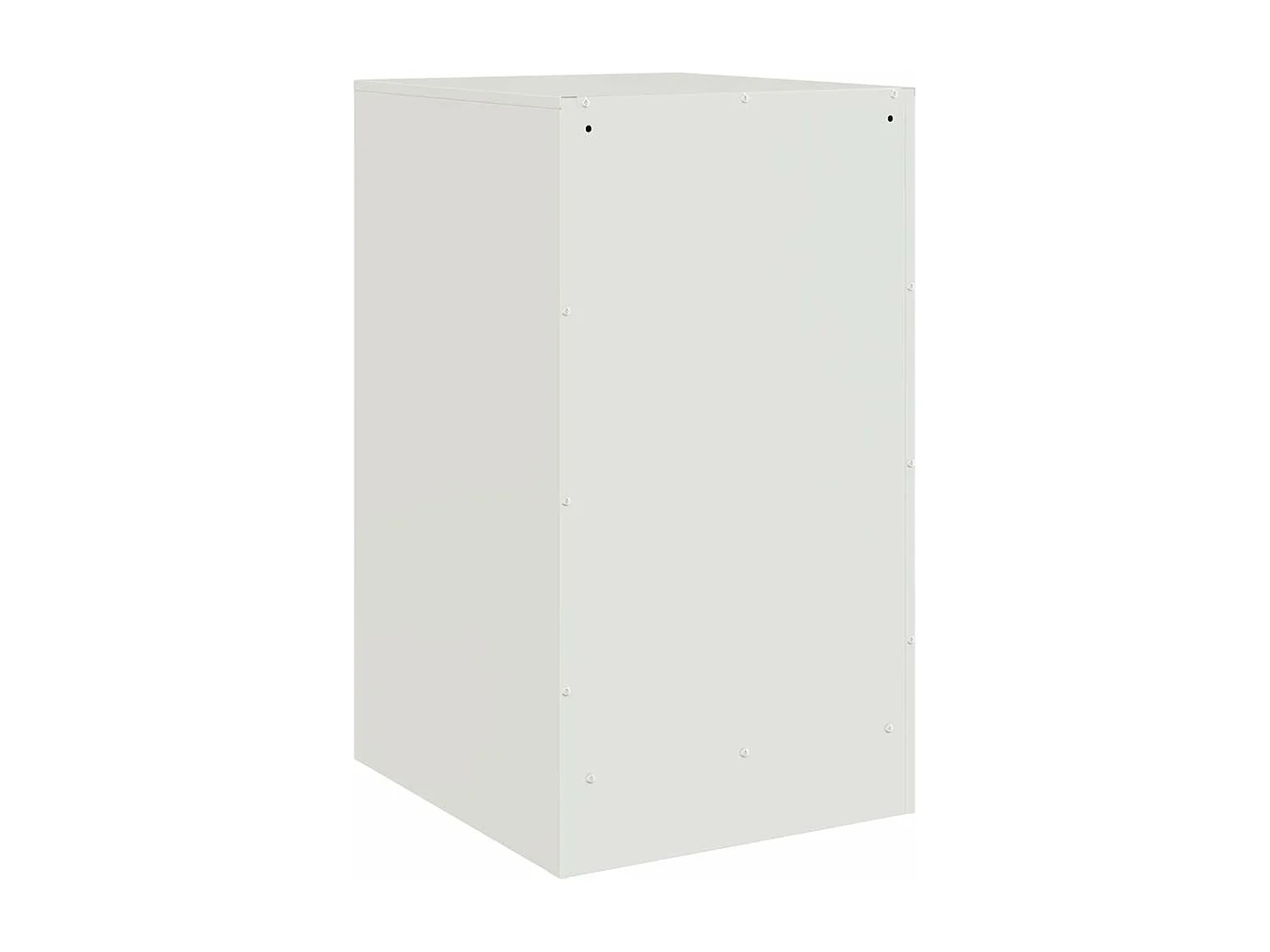 Tables de chevet 2 pièces blanc 34,5x39x62 cm acier