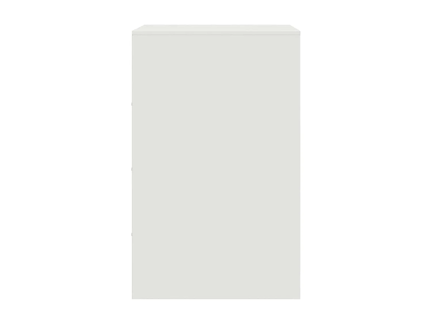 Tables de chevet 2 pièces blanc 34,5x39x62 cm acier