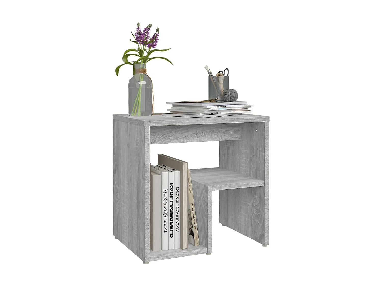 Nachtkastje 40x30x40 cm bewerkt hout sonoma eikenkleurig