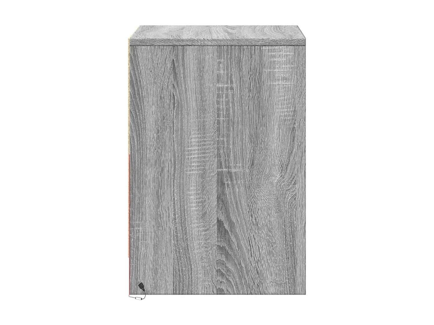 Tables de chevet et lumières LED 2 pièces sonoma gris