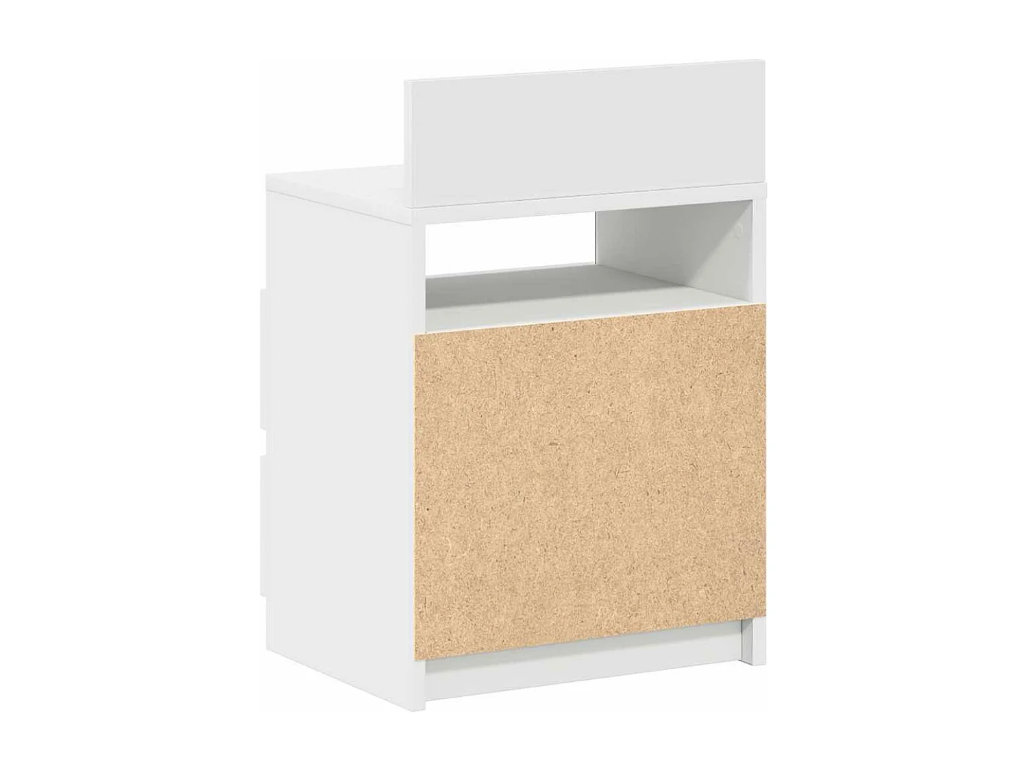 Mesa de cabeceira com 2 gavetas 40x33x60 cm branco