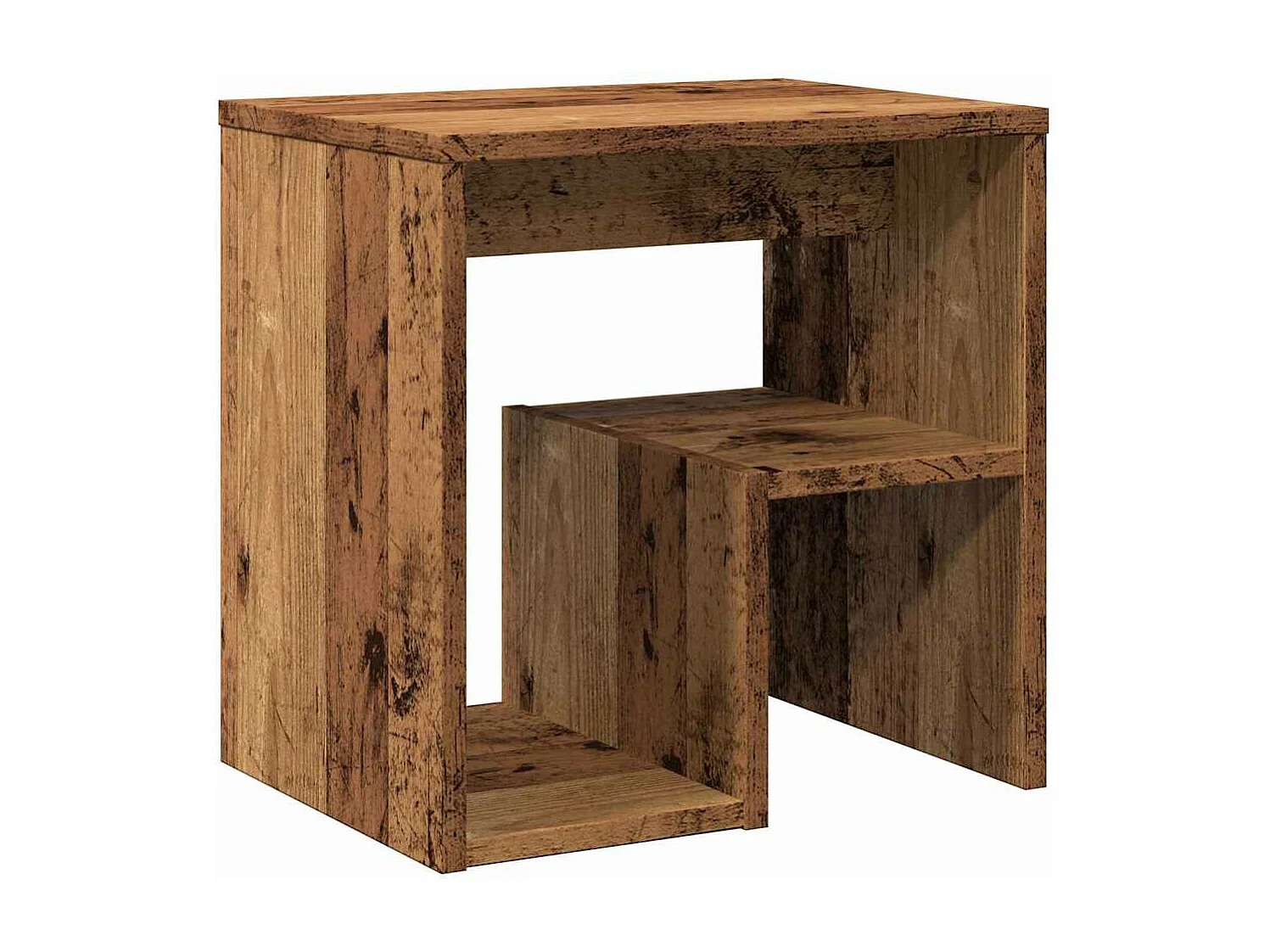 Table de chevet vieux bois 40x30x40 cm bois d'ingénierie