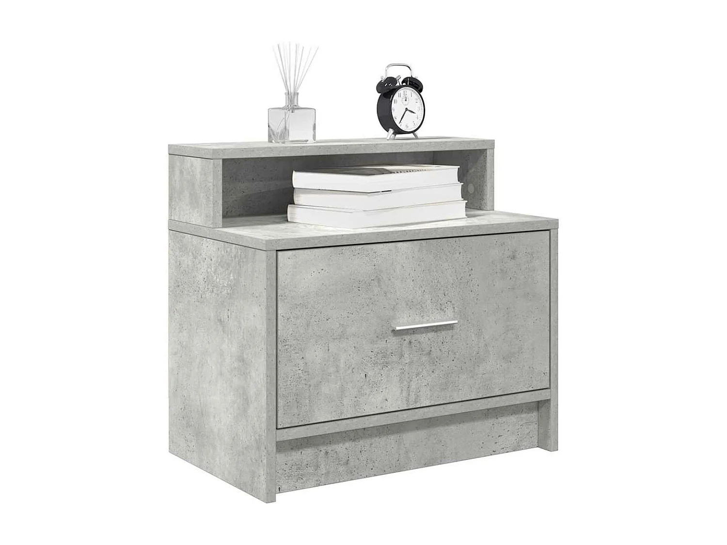 Nachtkastjes 2 st met lade 51x31x47 cm betongrijs