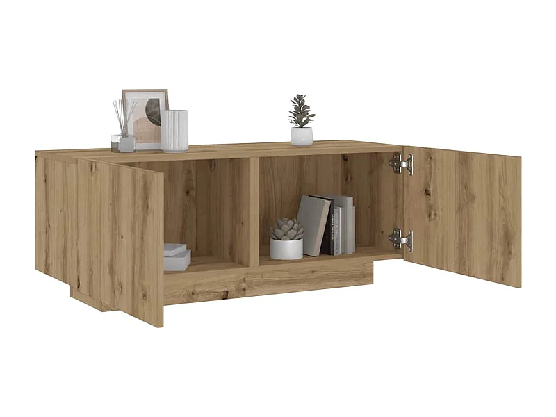 Mesa cabeceira 100x35x40cm derivados madeira carvalho artisiano