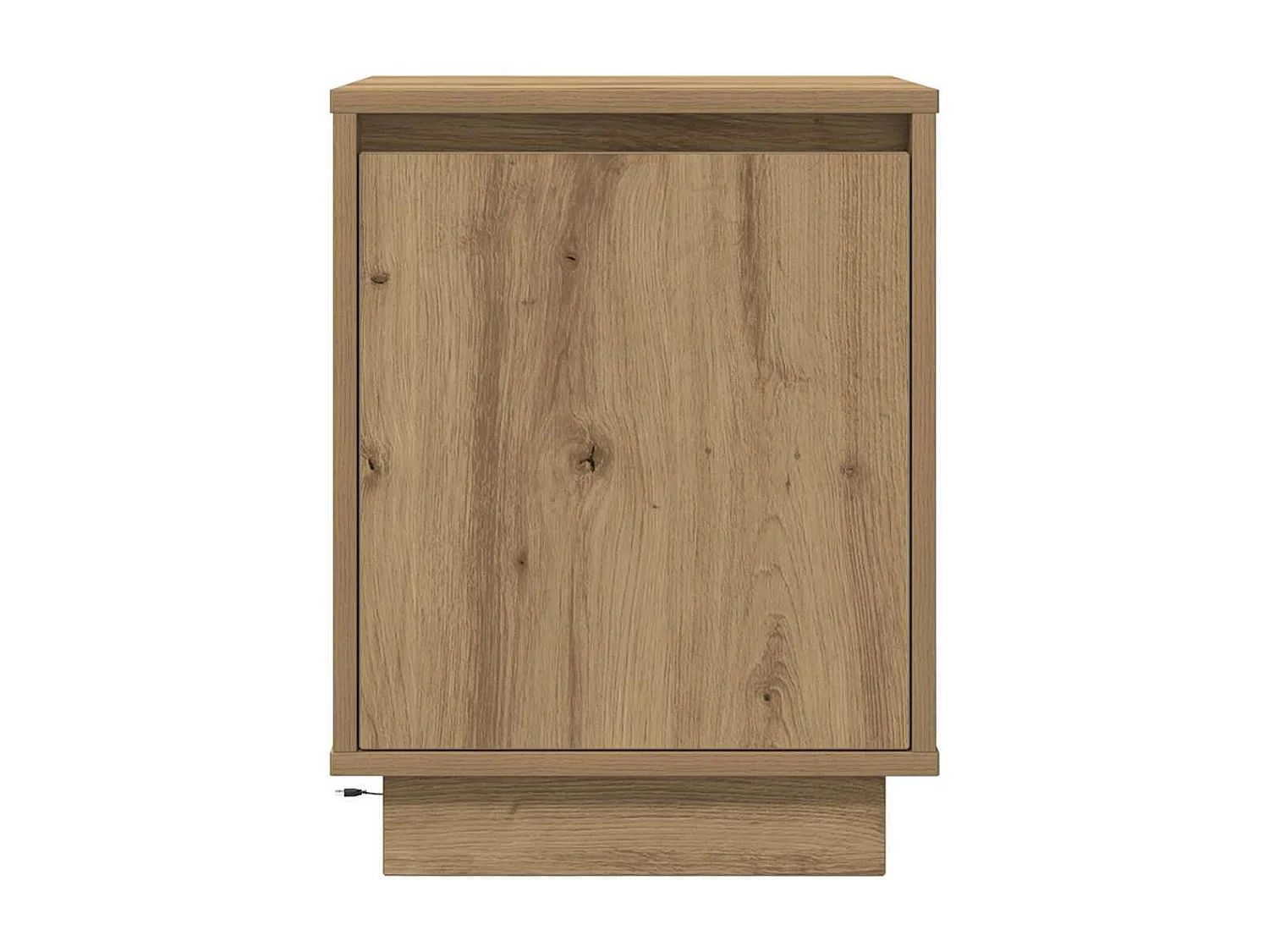 Tables de chevet lumières LED 2pièces chêne artisanal 38x34x50cm