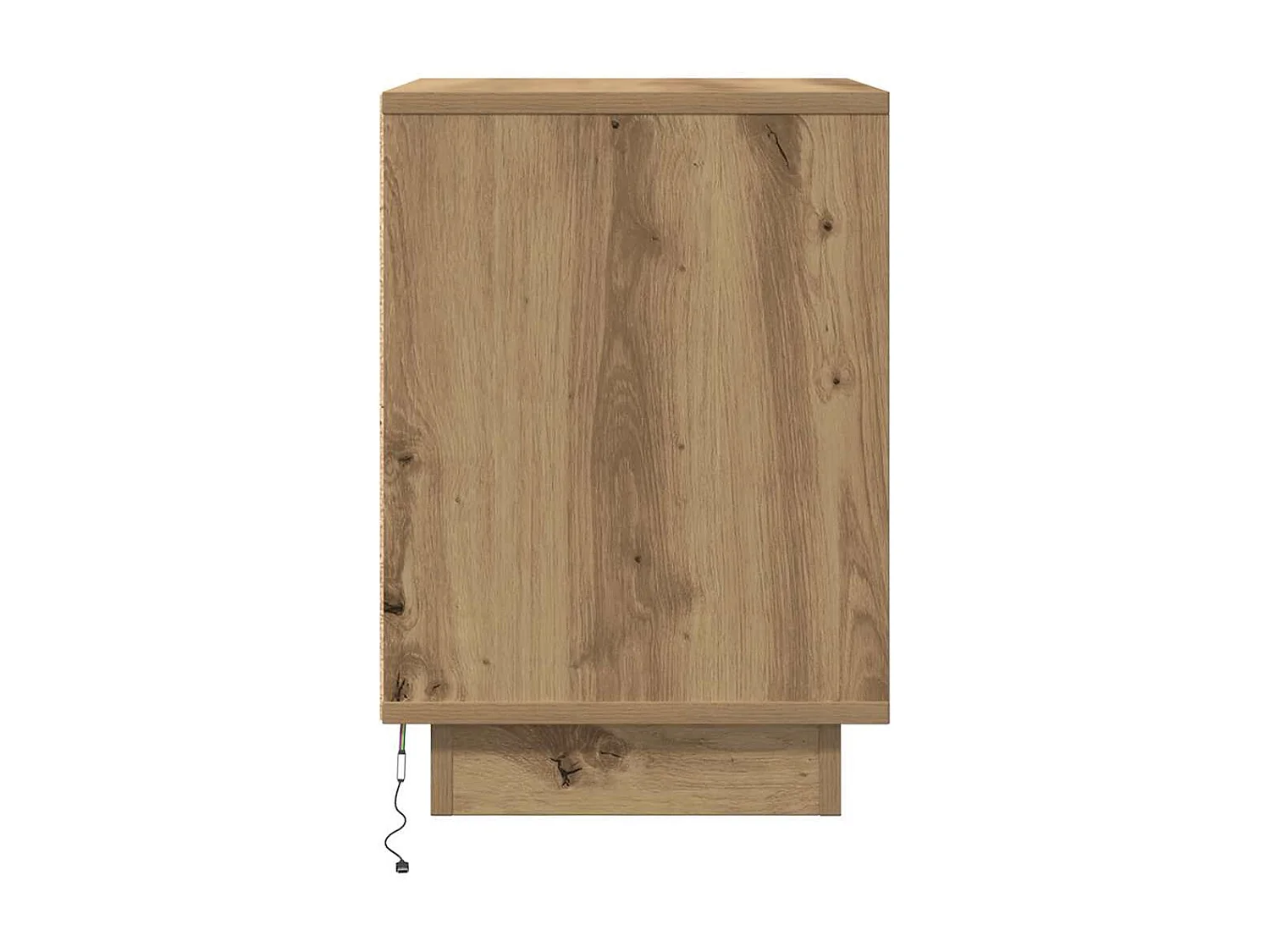 Tables de chevet lumières LED 2pièces chêne artisanal 38x34x50cm