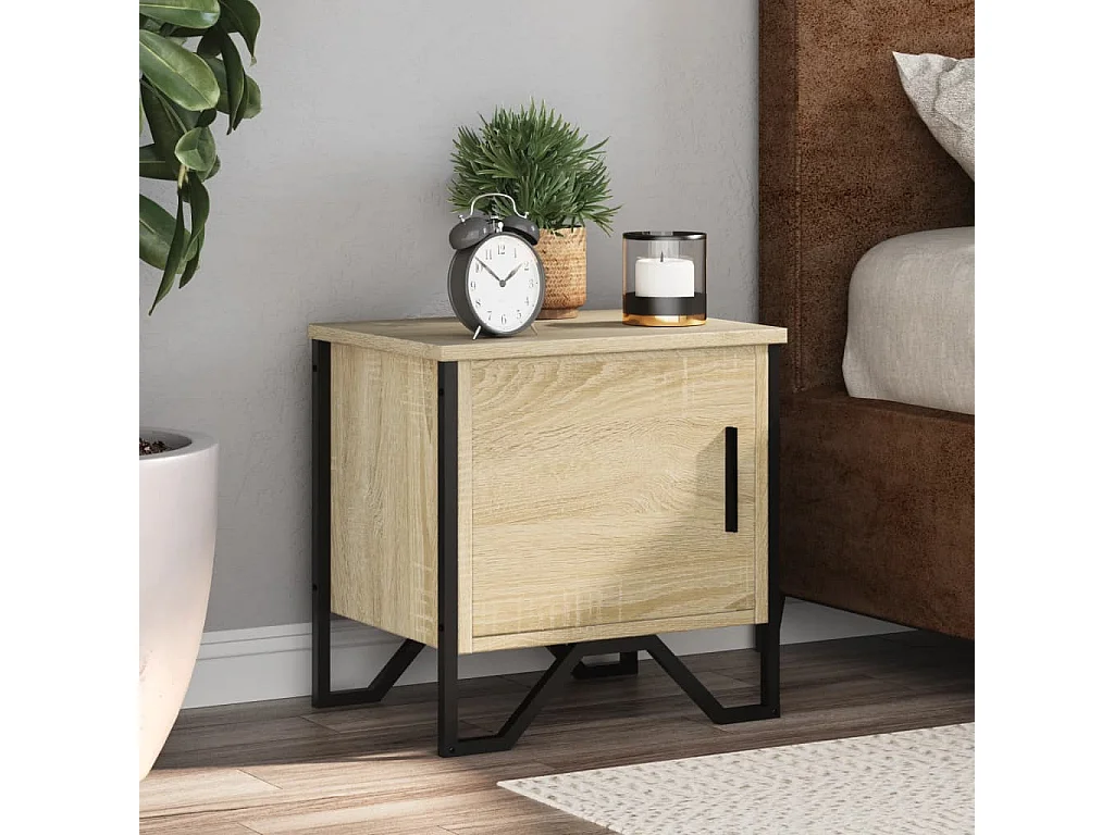 Table de chevet Chêne sonoma 40 x 30 x 40 cm Aggloméré