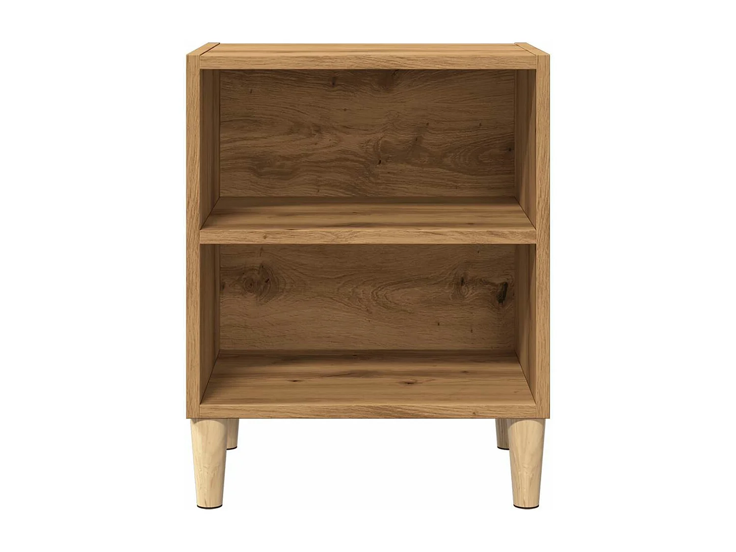 Nachtkastjes 2 st 40x30x50cm bewerkt hout artisanaal eikenkleur