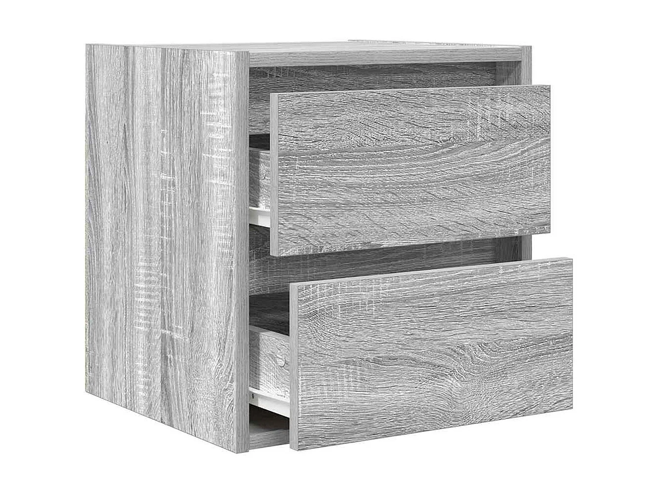 Table de chevet murale sonoma gris 38x34x40 cm