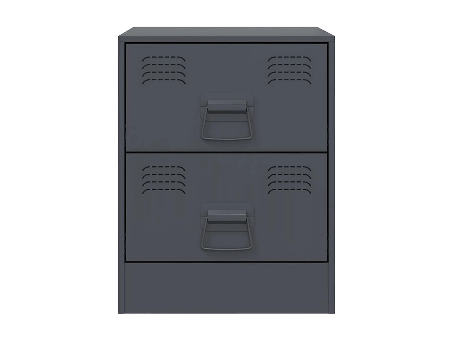 Mesa de cabeceira 34,5x39x44 cm aço antracite