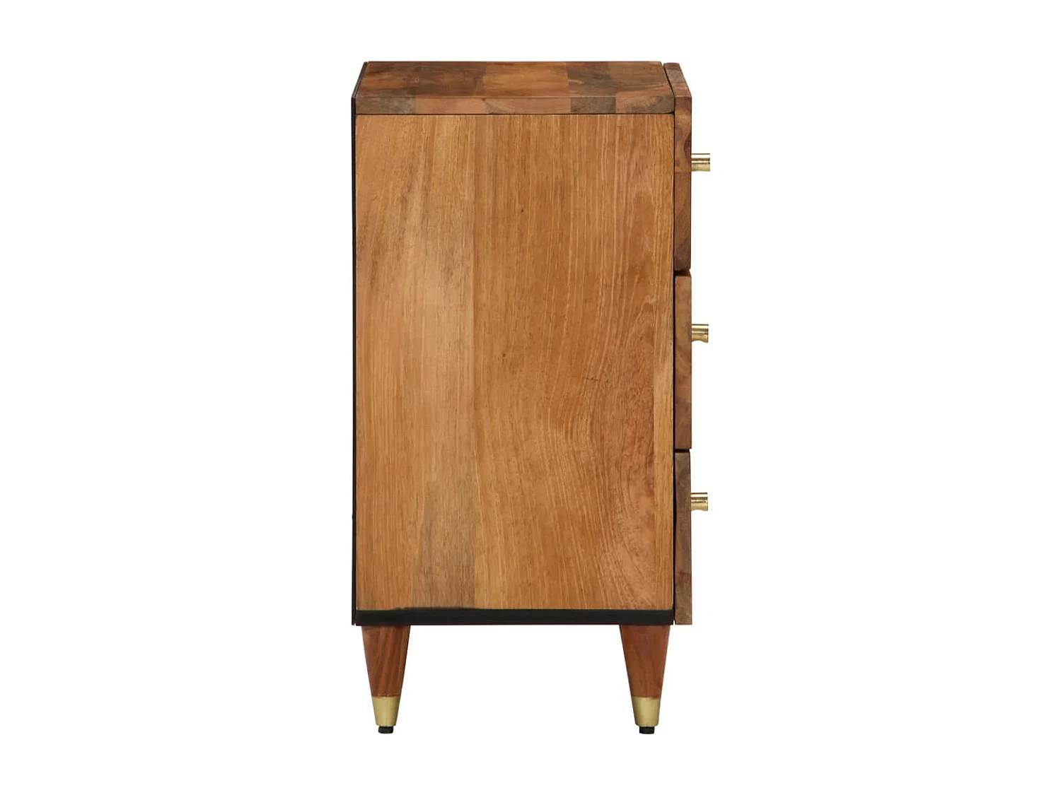 Mesa de cabeceira 50x33x62 cm madeira de mangueira maciça