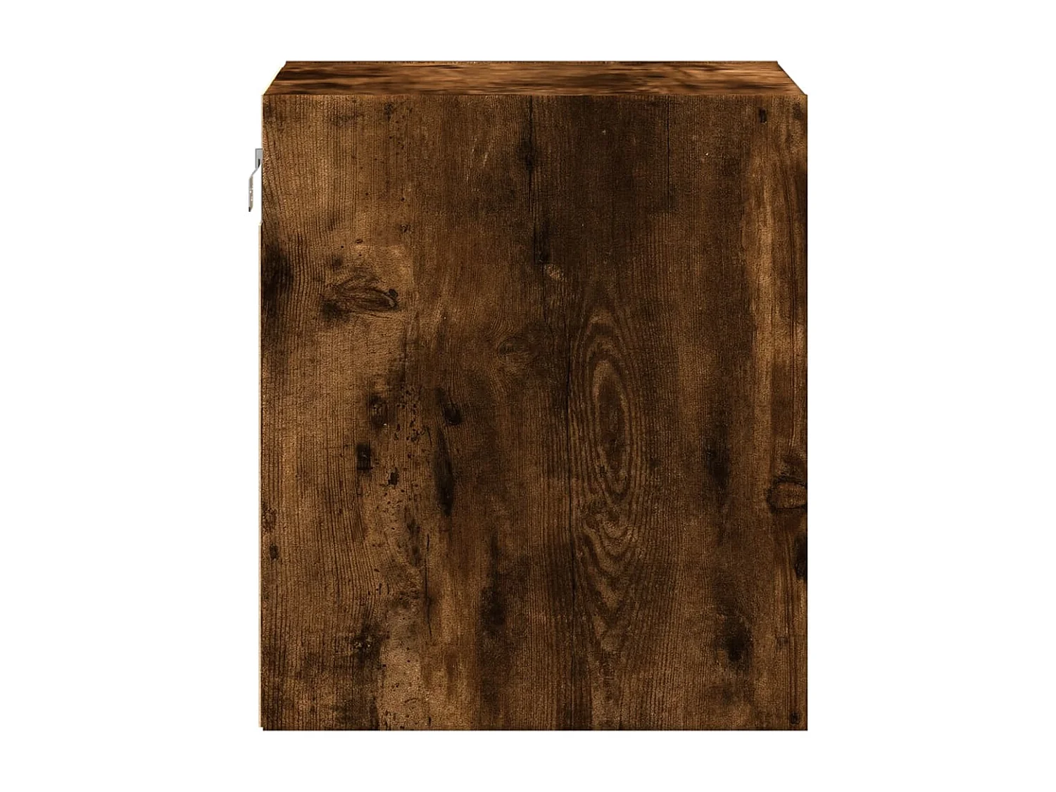 Table de chevet murale avec lumières LED chêne fumé