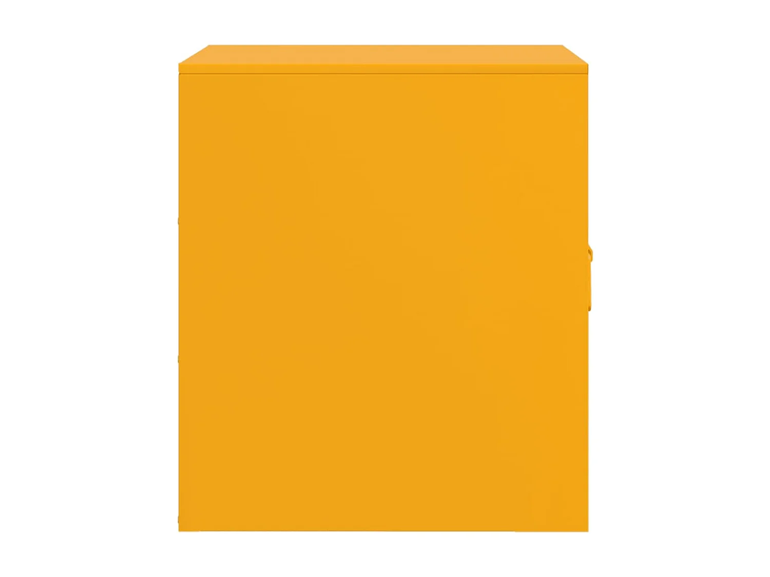 Tables de chevet 2 pièces jaune moutarde 34,5x39x44 cm acier