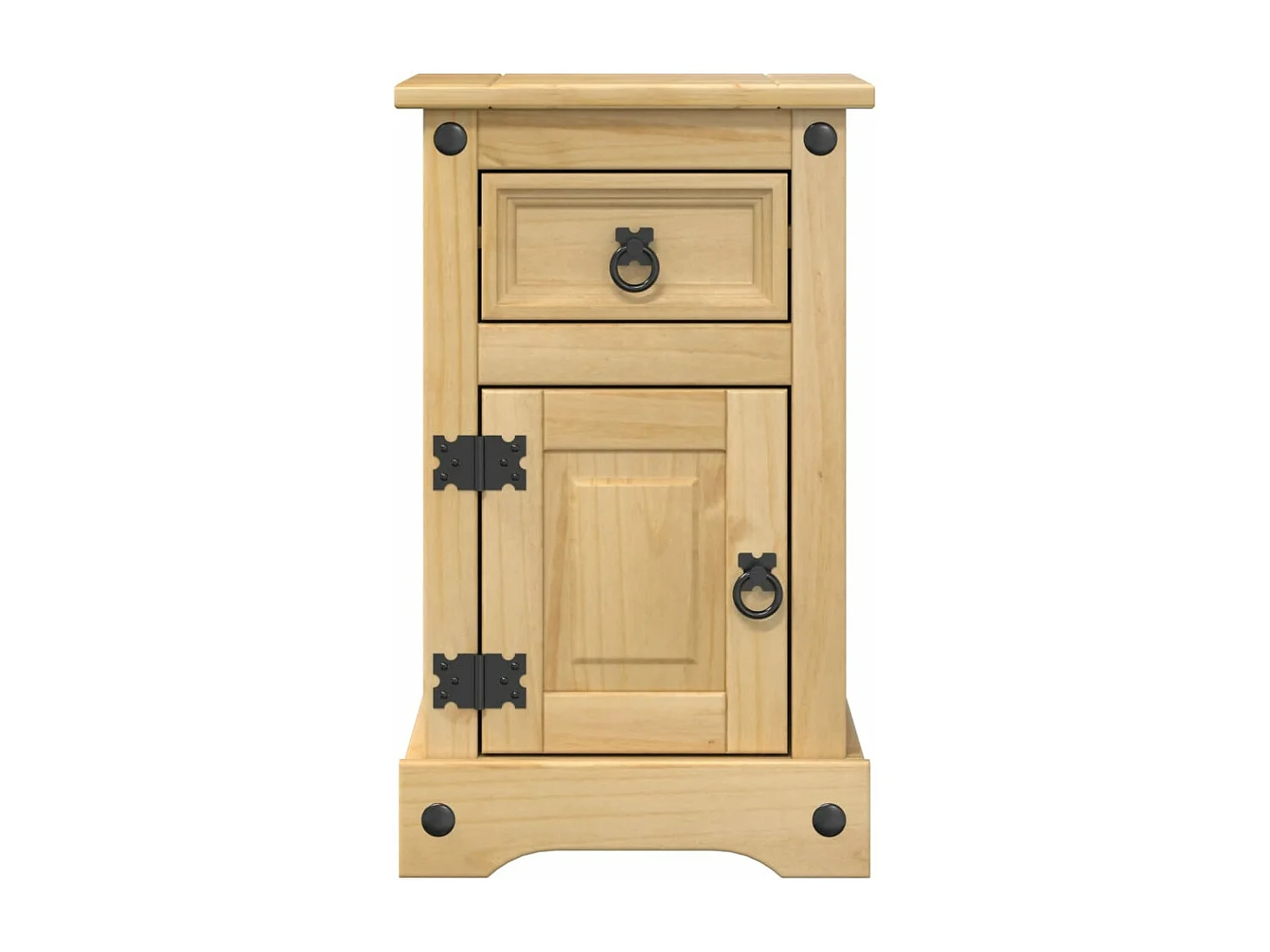 Mesa de cabeceira Corona 35x32,5x58 cm madeira de pinho maciça