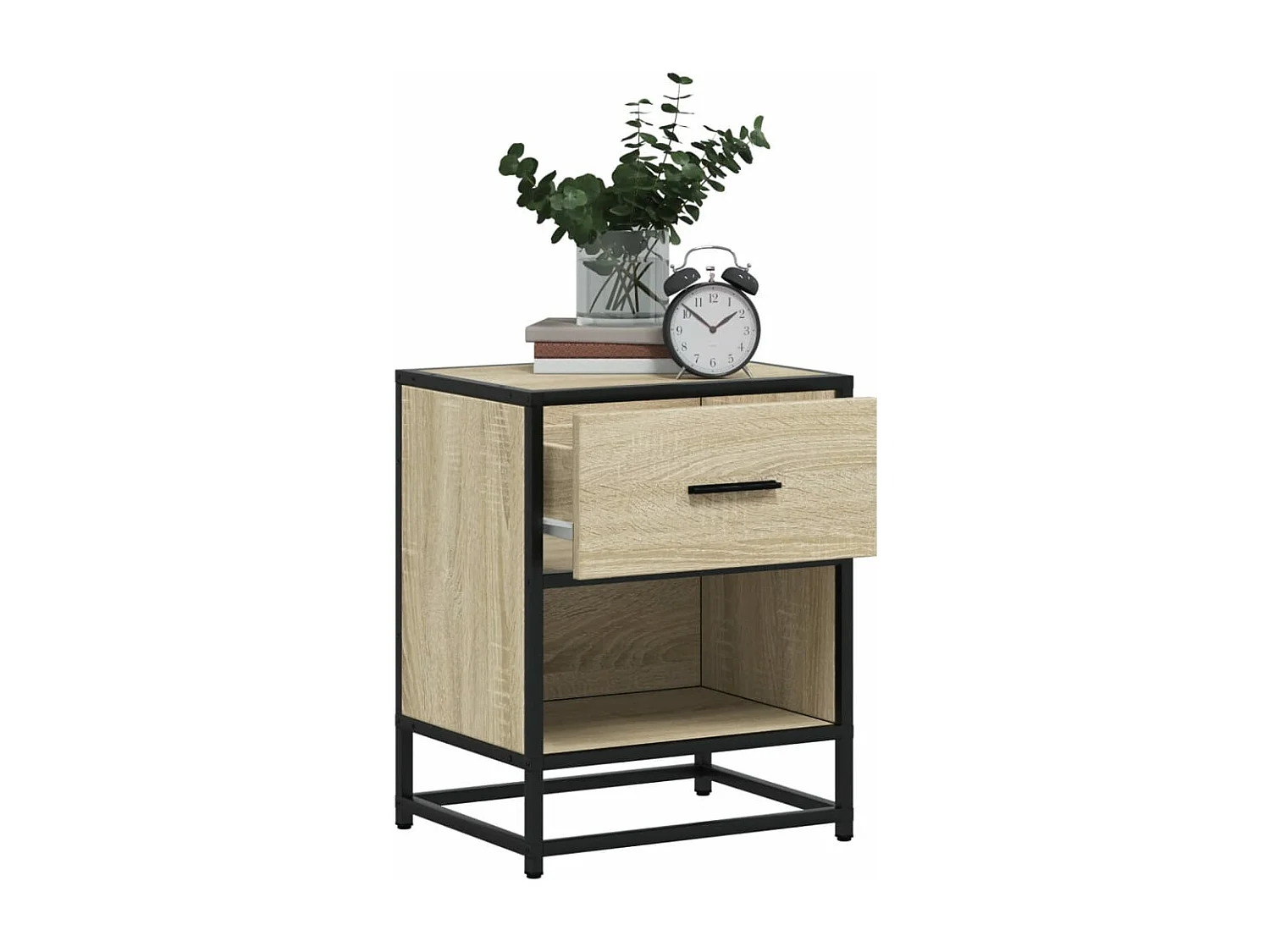 Table de chevet chêne sonoma 40x31x50 cm bois d’ingénierie