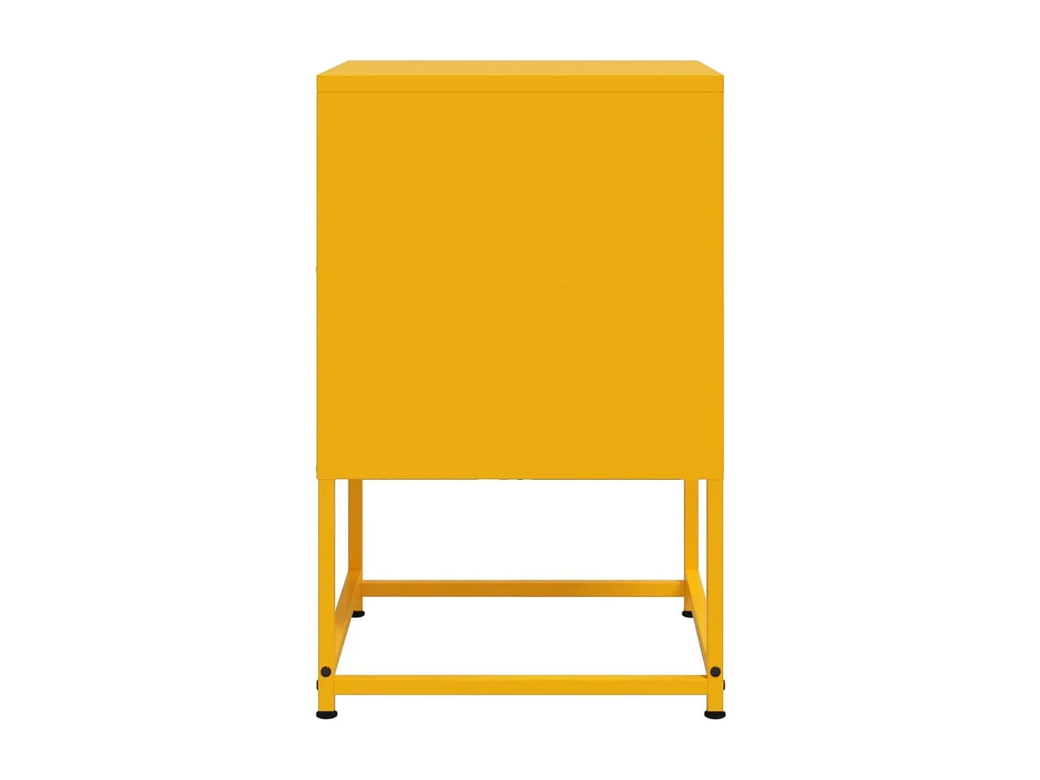 Table de chevet jaune moutarde 36x39x60,5 cm acier