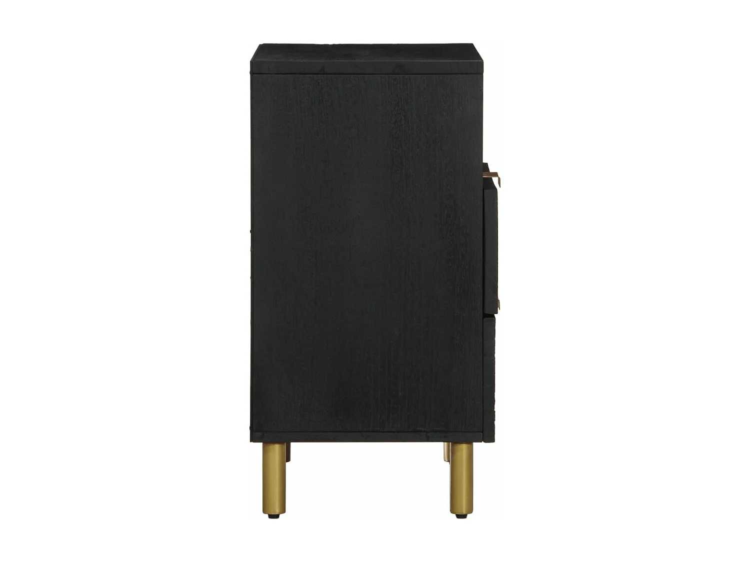 Table de chevet noir 50x33x62 cm bois d'ingénierie