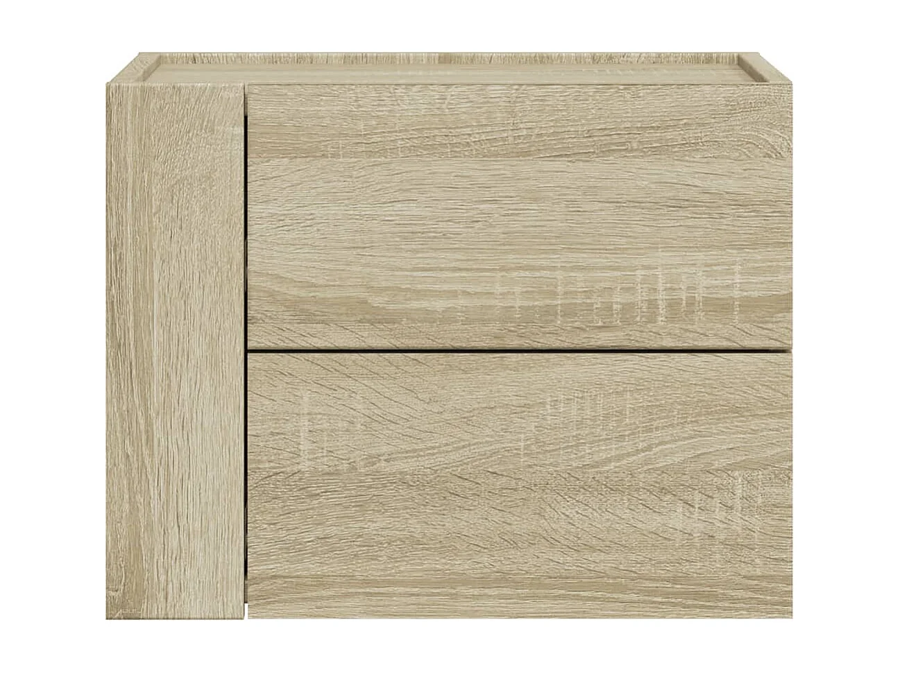 Nachtkastje wandgemonteerd 45x30x35 cm sonoma eikenkleurig