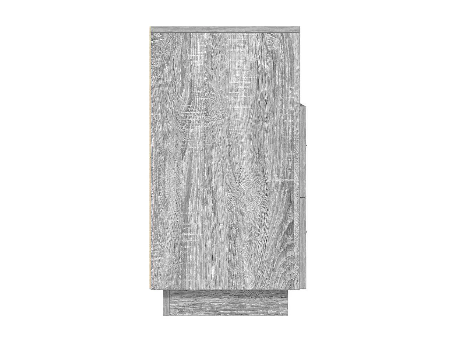 Tables de chevet 2 pièces avec 2 tiroirs sonoma gris 36x36x68 cm